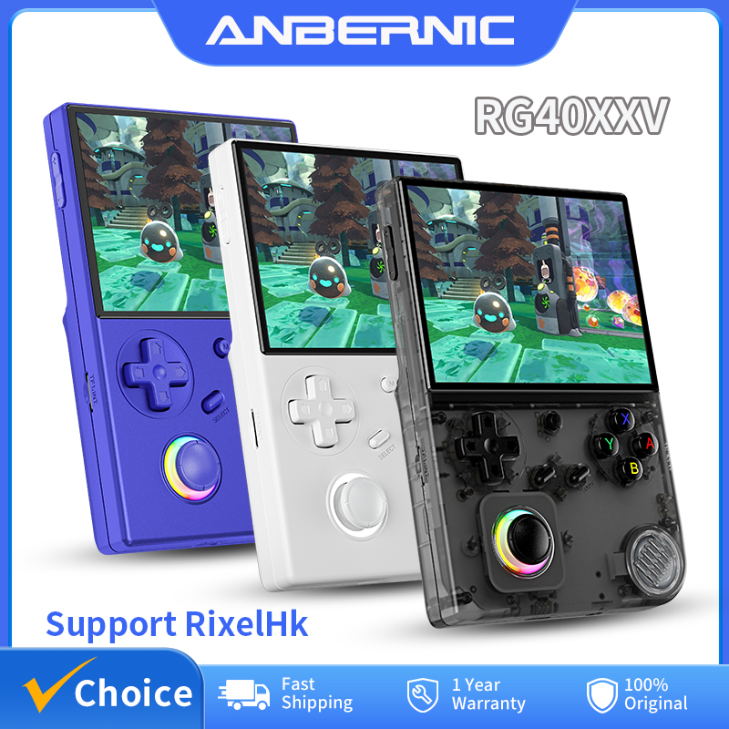 Gaming Console All In One - ANBERNIC-consola de juegos portátil RG40XXV, pantalla
