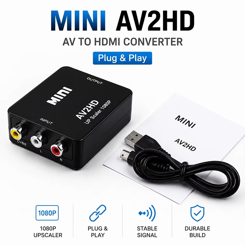 Gaming Console All In One - Convertidor de señal HDTV RCA AV