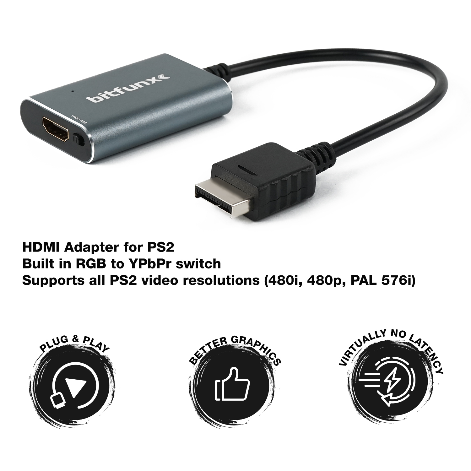 Bitfunx RGB/Componente a HDMI  - Gaming Console All In One reseña y precio