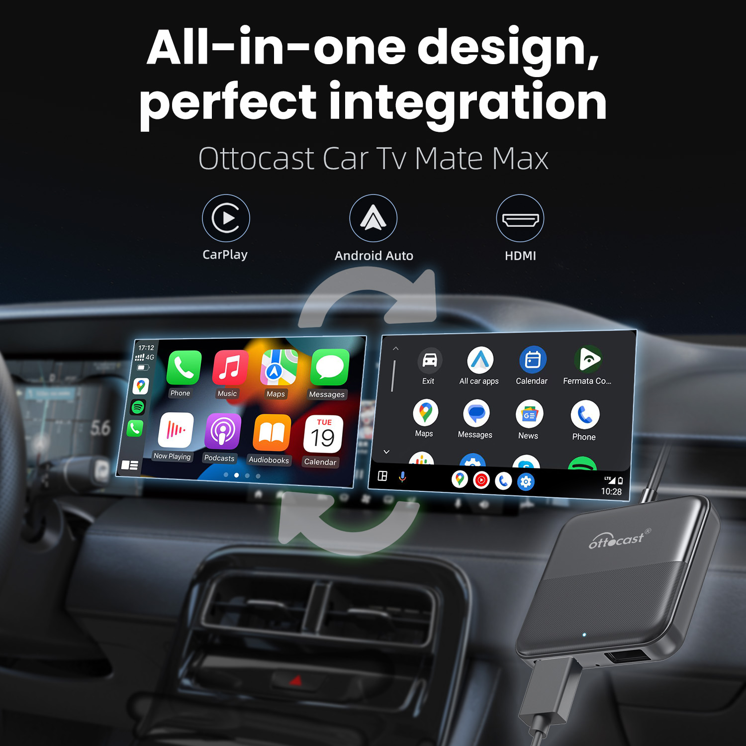 Ottocast Express Car Tv Mate W - Gaming Console In Car reseña y precio