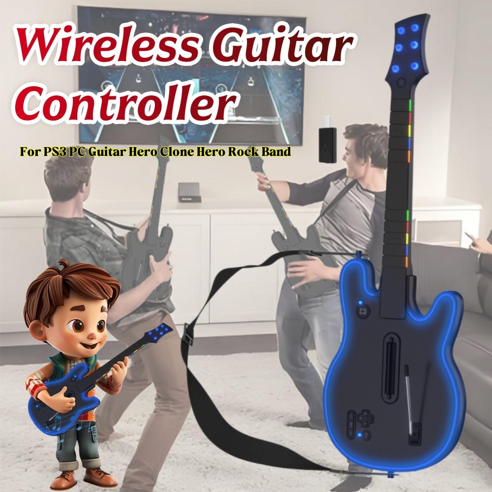 Controlador de Guitarra Inalám - Gaming Console Ps3 reseña y precio